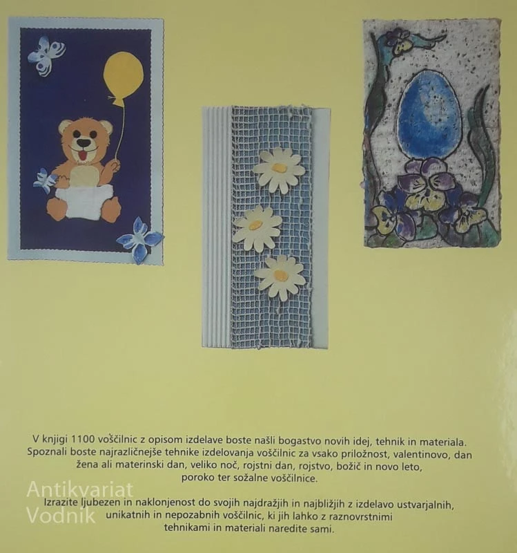 1100 VOŠČILNIC Z OPISOM IZDELAVE