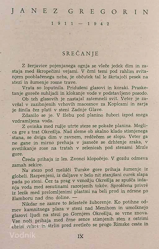 BLAGOSLOV GORA, Janez Gregorin