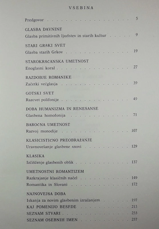 GLASBA V PRETEKLOSTI, Vilko Ukmar