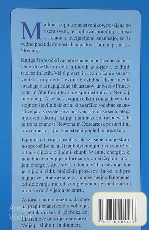 POLJE PO SLEDEH NEVIDNIH SIL V VESOLJU, Lynne McTaggart