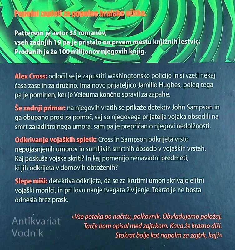 SLEPE MIŠI, James Patterson