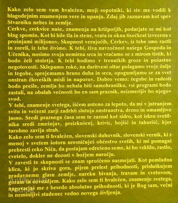 TVOJA IN MOJA CERKEV, Ur. Drago Klemenčič