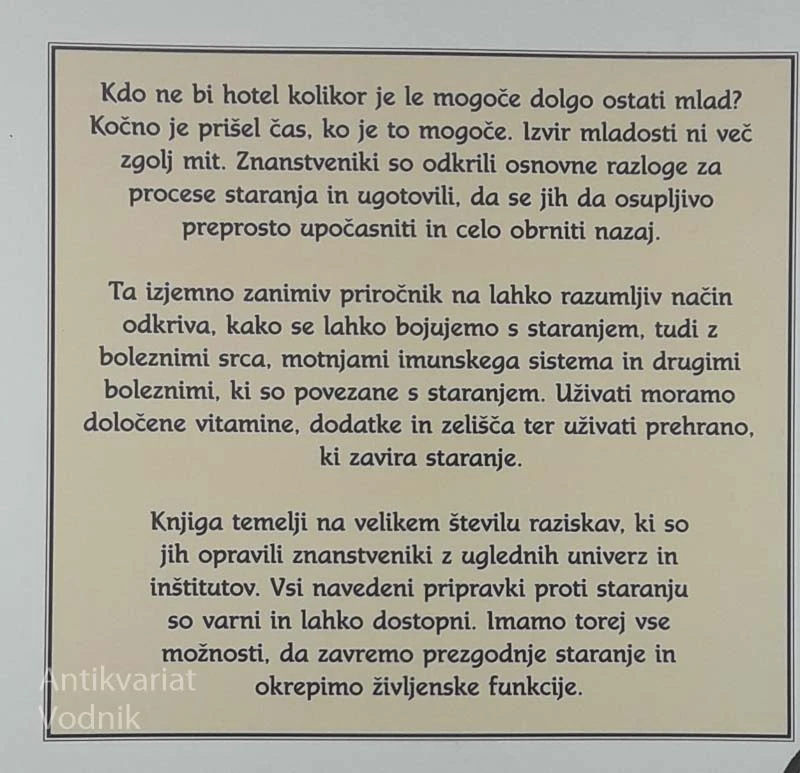 OSTANIMO MLADI, NEHAJMO SE STARATI, Jean Carper