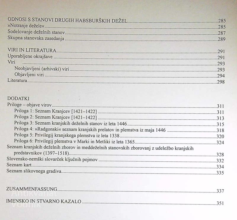 DEŽELA – KNEZ – STANOVI; OBLIKOVANJE KRANJSKIH DEŽELNIH STANOV IZ ZBOROV DO LETA 1518, Andrej Nared