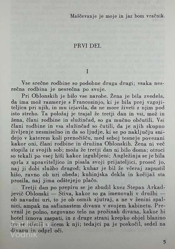 ANA KARENINA I. IN II. DEL, Tolstoj