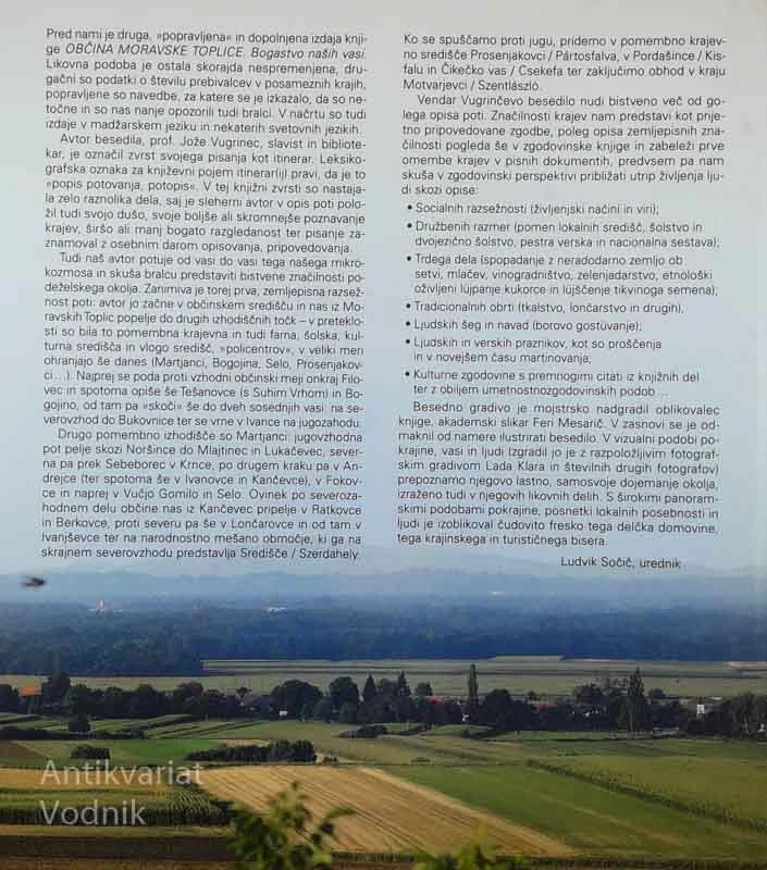 OBČINA MORAVSKE TOPLICE: BOGASTVO NAŠIH VASI, Jože Vugrinec