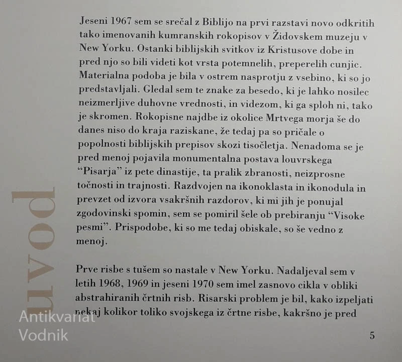 VISOKA PESEM, Janez Pirnat