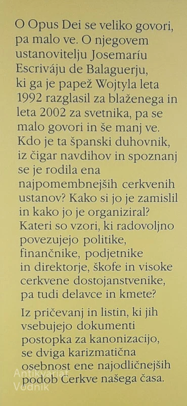 ESCRIVÁ USTANOVITELJ OPUS DEI, Andrea Tornielli