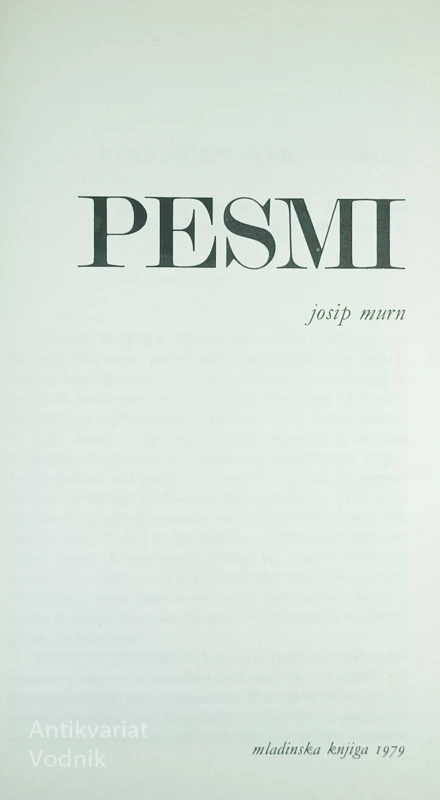 PESMI, Josip Murn
