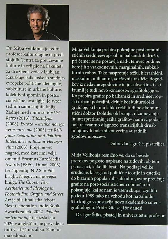 PODOBE NESTRINJANJA; POLITIČNI GRAFITI IN STREET ART POSTSOCIALISTIČNE TRANZICIJE, Mitja Velikonja