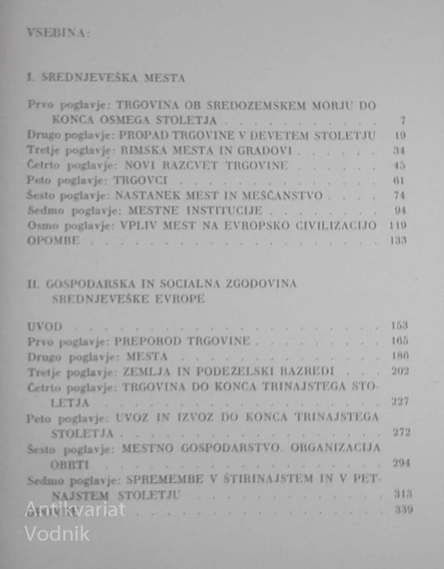 SREDNJEVEŠKA MESTA, Henri Pirenne