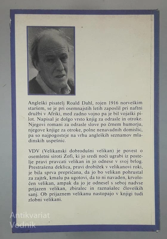 VELIKANSKI DOBRODUŠNI VELIKAN, Roald Dahl