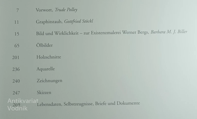 WERNER BERG; GALERIE DER STADT BLEIBURG
