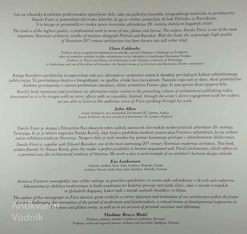 ARHITEKT DANILO FURST, Nataša Koselj