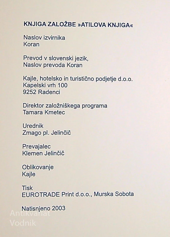 KORAN, Klemen Jelinčič
