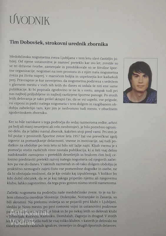 100 LET MEDOBČINSKE NOGOMETNE ZVEZE LJUBLJANA, Leon Lobe
