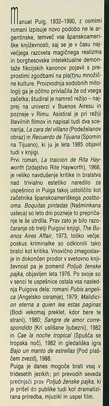 POLJUB ŽENSKE PAJKA, Puig