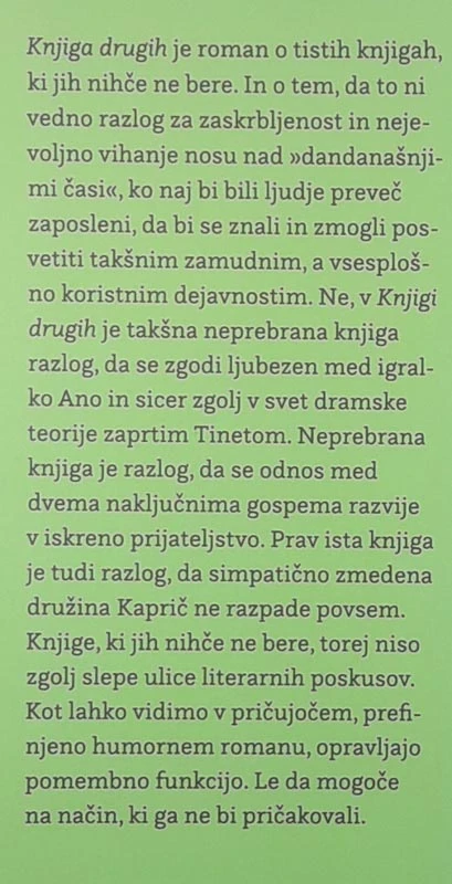KNJIGA DRUGIH, Jela Krečič