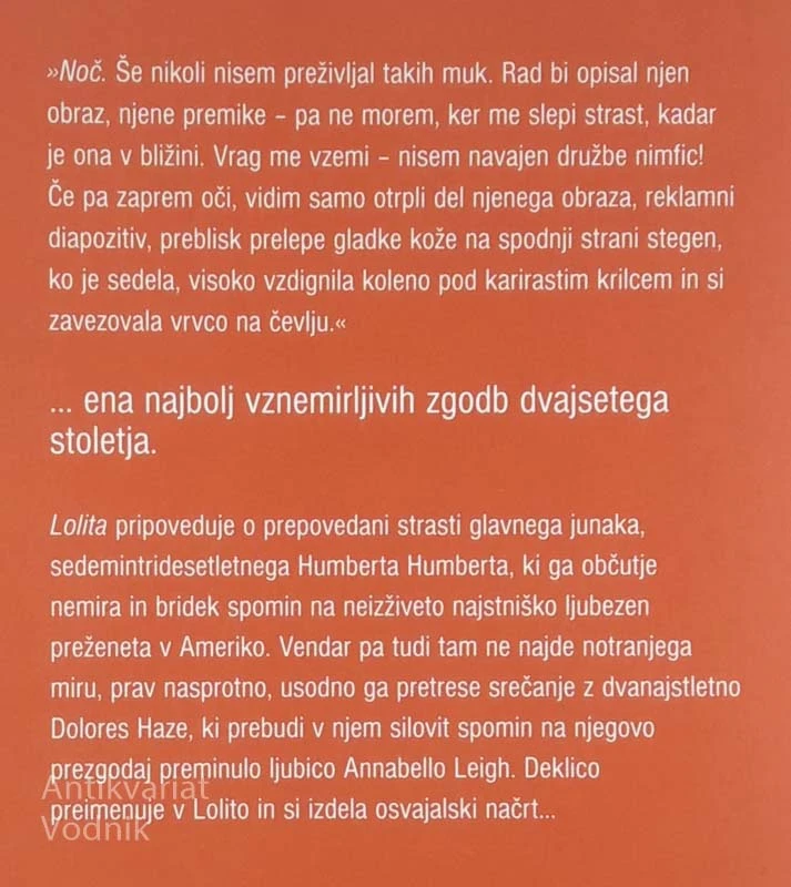 LOLITA, Vladimir Nabokov