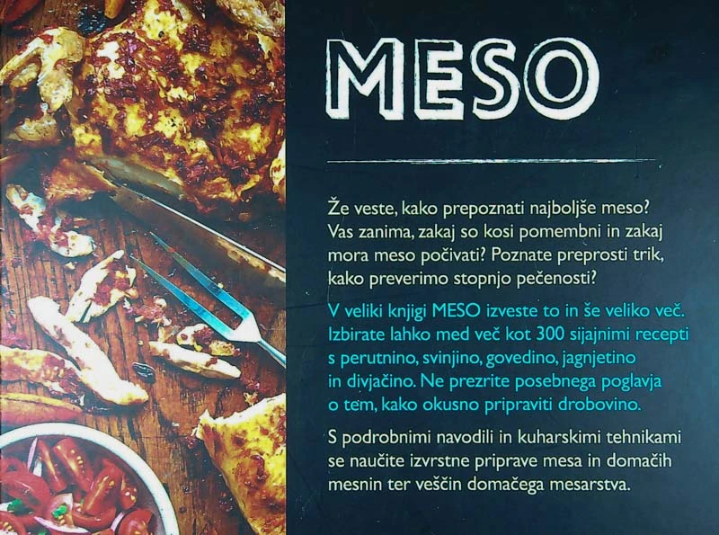 MESO; SPOZNAJTE KOSE, OBVLADAJTE PRIPRAVO, VEČ KOT 300 RECEPTOV