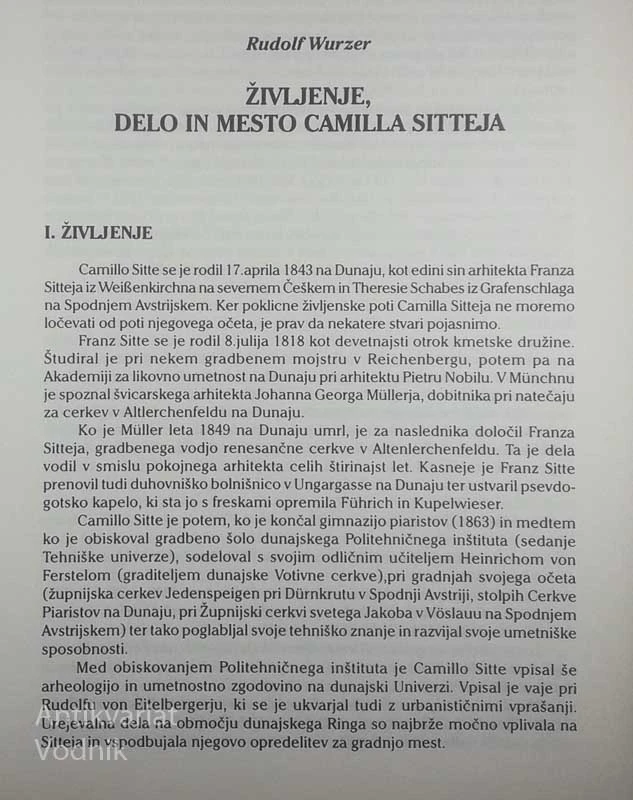 UMETNOST GRADITVE MEST, Camillo Sitte