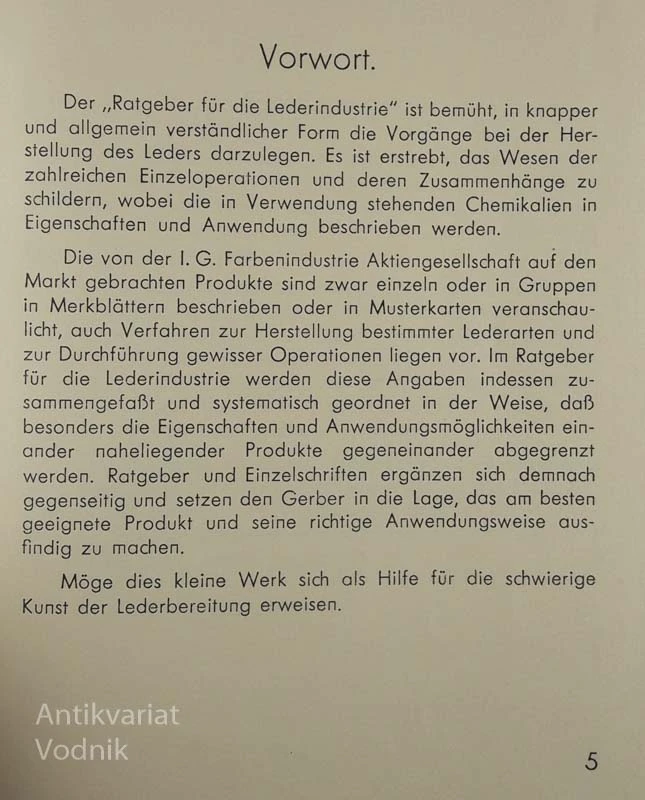 RATGEBER FUR DIE LEDERINDUSTRIE
