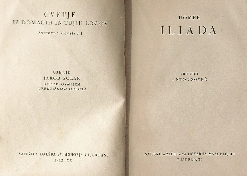 ILIADA, Homer