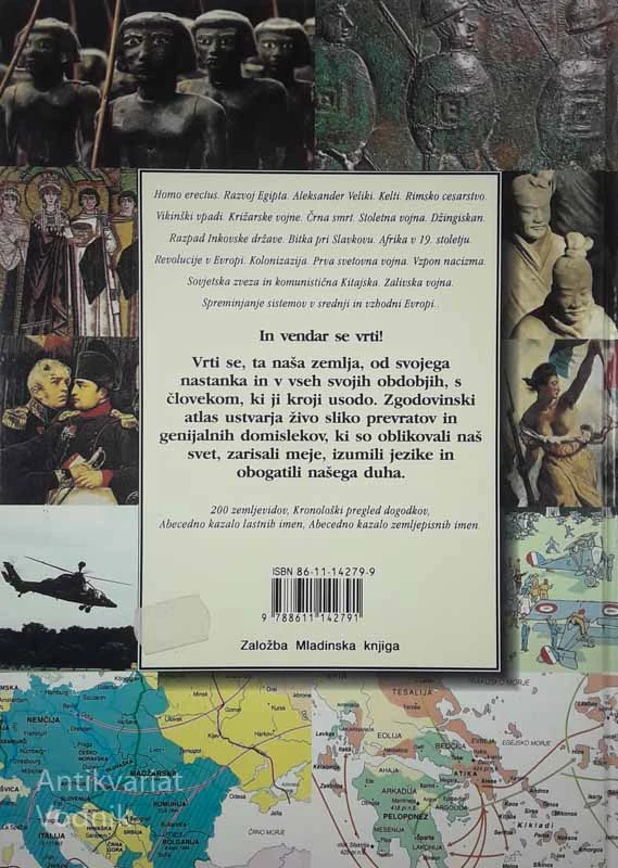 ZGODOVINSKI ATLAS SVETA OD PRAZGODOVINE DO DANES