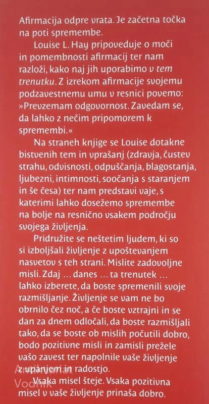 IZKUSITE BLAGINJO V TEM TRENUTKU!, Louis L. Hay