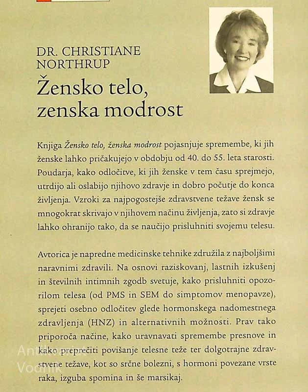 ŽENSKO TELO, ŽENSKA MODROST, Christiane Northrup