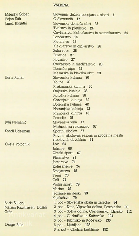 POČITNICE V SLOVENIJI; TURISTIČNI IN GASTRONOMSKI VODNIK