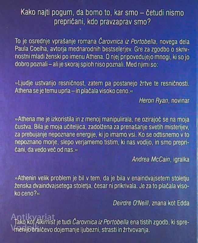 ČAROVNICA IZ PORTOBELLA, Paulo Coelho