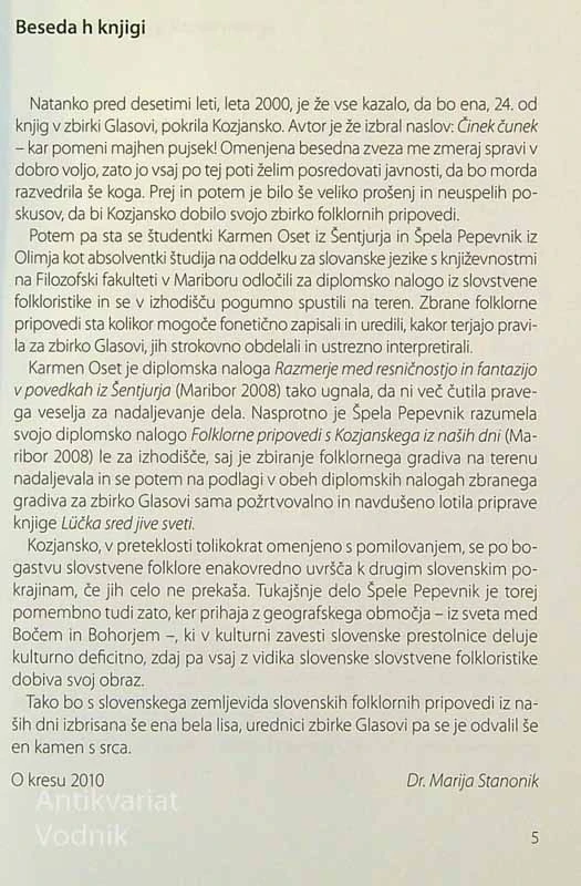 LÜČKA SRED JIVE SVETI; POVEDKE S ŠIRŠEGA KOZJANSKEGA, Špela Pepevnik in Karmen Oset