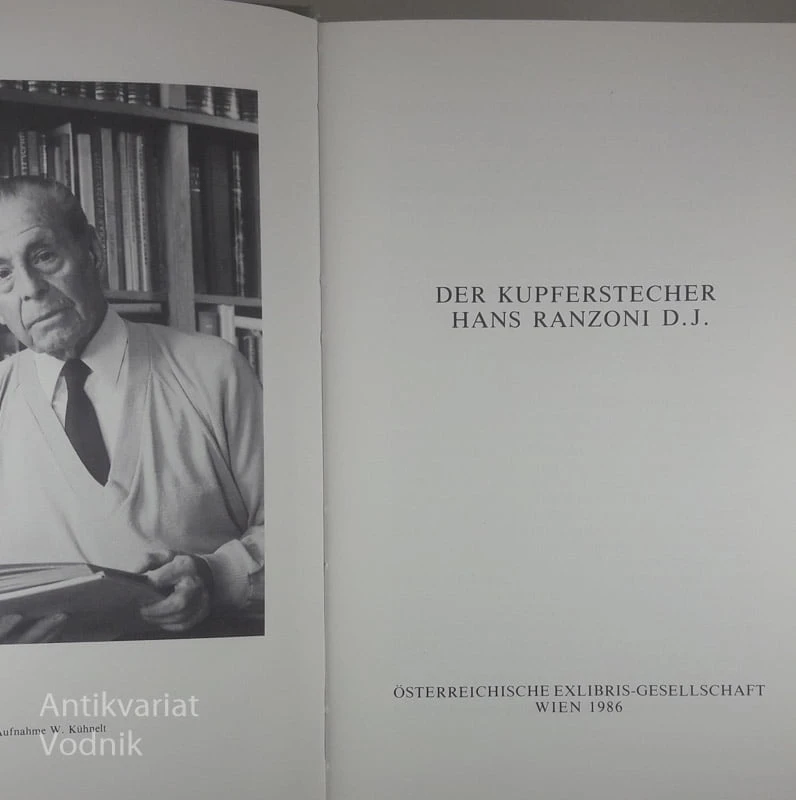 DER KUPFERSTECHER HANS RANZONI D. J.