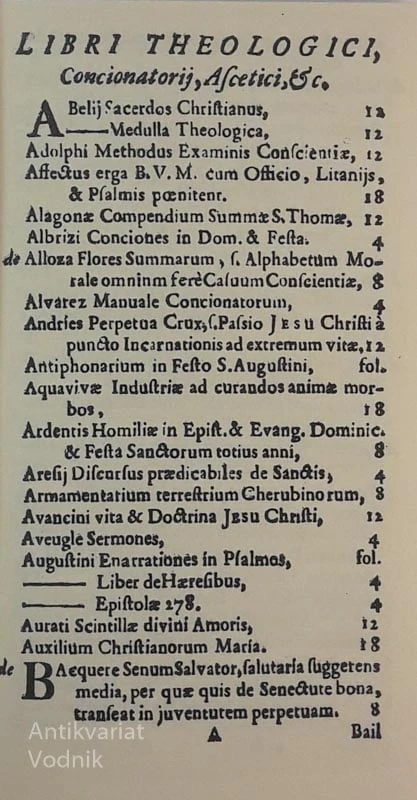 L. B. Meyr, CATALOGUS LIBRORUM 1678, Faksimile
