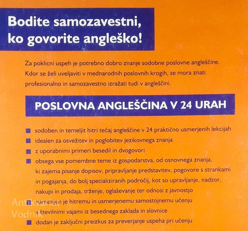 POSLOVNA ANGLEŠČINA V 24 URAH