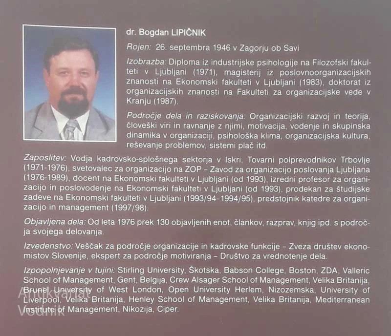 RAVNANJE Z LJUDMI PRI DELU (HUMAN RESOURCES MANAGEMENT), dr. Bogdan Lipičnik
