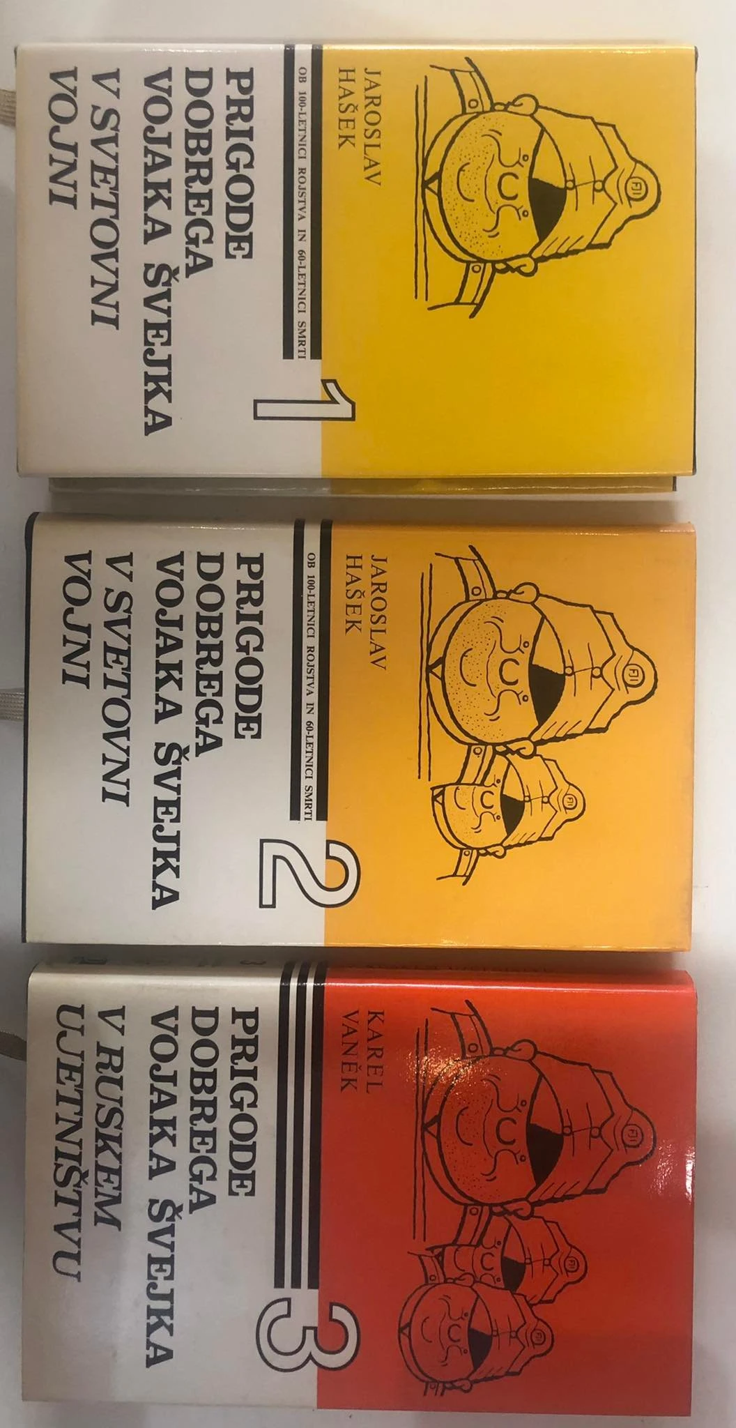 PRIGODE DOBREGA VOJAKA ŠVEJKA V SVETOVNI VOJNI, Jaroslav Hašek, 3 deli