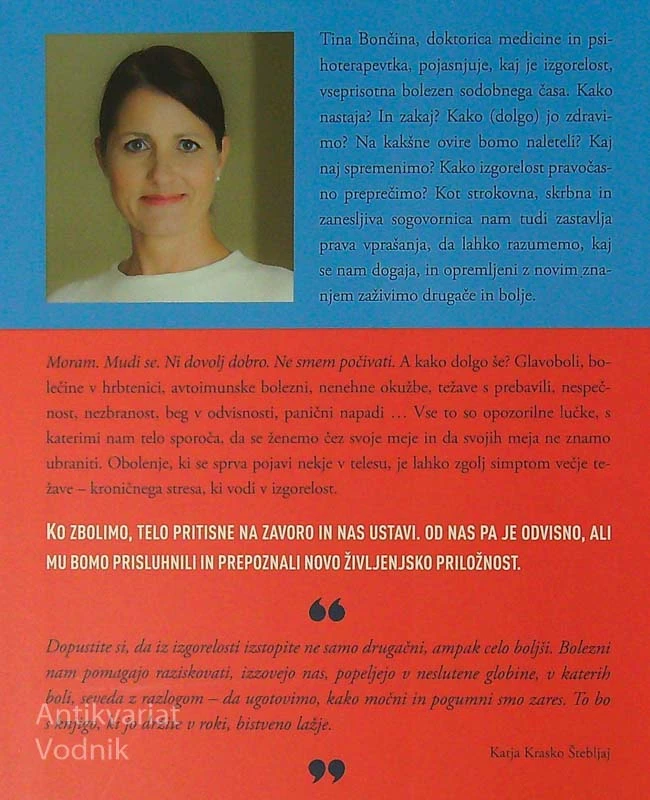 IZGORELOST; SI UPATE ŽIVETI DRUGAČE?, Tina Bončina