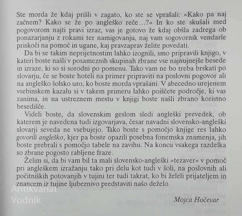GOVORIM ANGLEŠKO, Mojca Hočevar