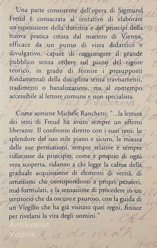 SIGMUND FREUD OPERE 1. PARTE