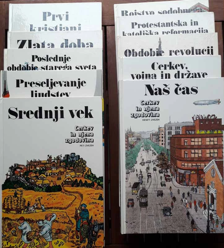 CERKEV IN NJENA ZGODOVINA 1 – 10 Ilustr. Antonio Molino
