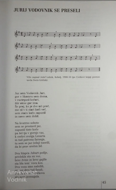 PESMI, Jurij Vodovnik