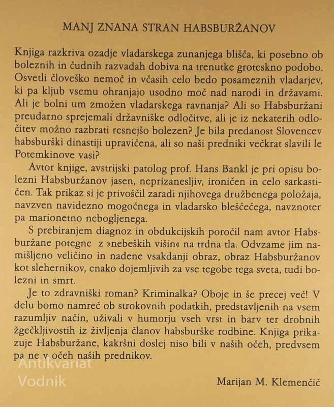 BOLNI HABSBURŽANI, Hans Bankl