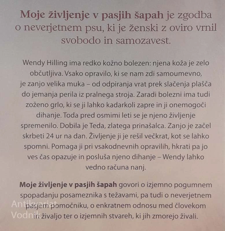 MOJE ŽIVLJENJE V PASJIH ŠAPAH, Wendy Hilling