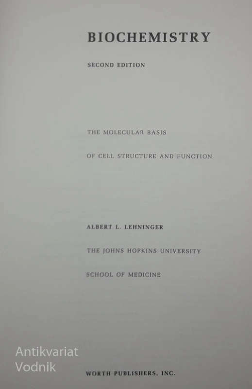 BIOCHEMISTRY, Lehninger