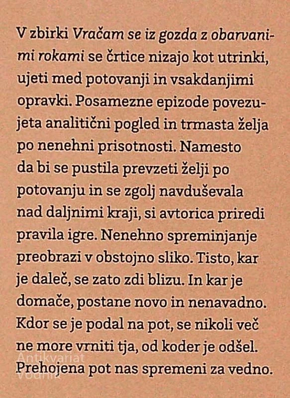 VRAČAM SE IZ GOZDA Z OBARVANIMI ROKAMI, Simona Škrabec