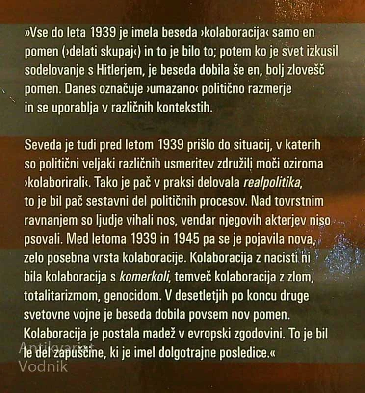 NEVARNA RAZMERJA; KOLABORACIJA IN DRUGA SVETOVNA VOJNA, Peter Davies