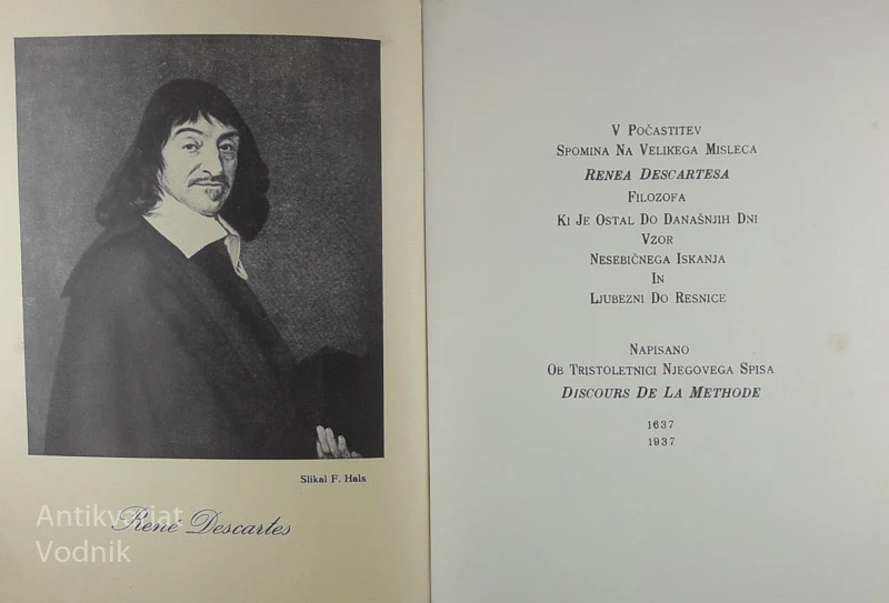 DESCARTES, NJEGOVO ŽIVLJENJE IN FILOZOFIJA, Alma Sodnik