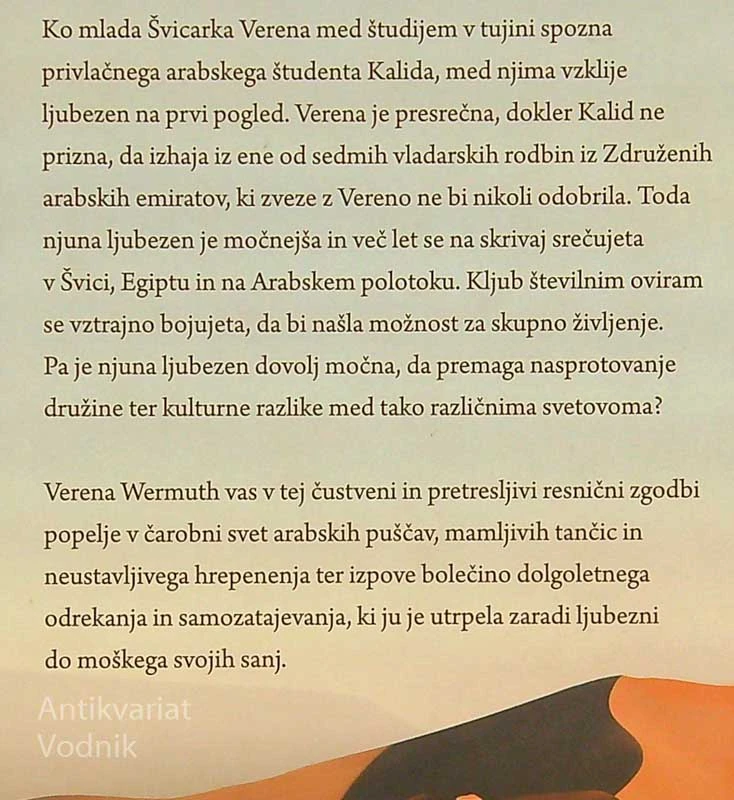 PREPOVEDANA ŽENA; MOJA LETA S ŠEJKOM KALIDOM IZ DUBAJA, Verena Wermuth